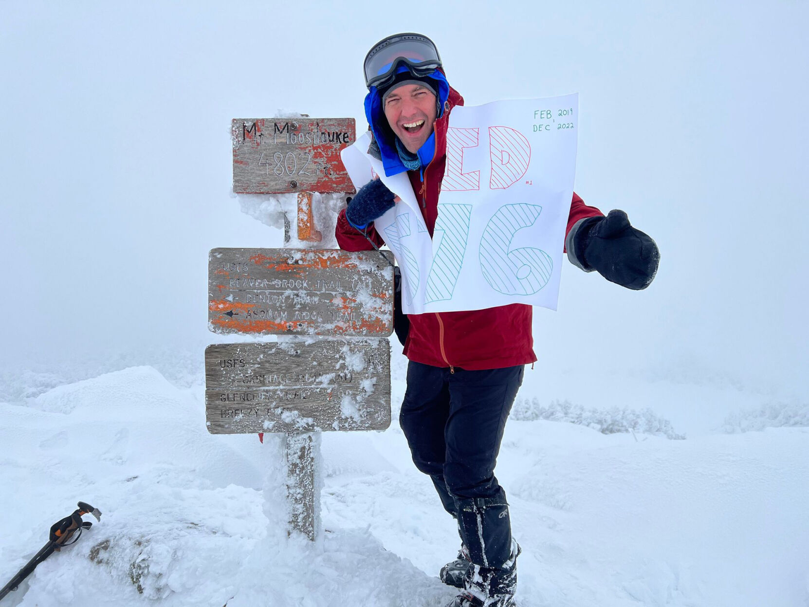 Mr. 576: Laconia's Josh Brooks completes hiking feat known as 'The Grid'